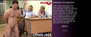 cfnmcollege: Detention for bad girls (Part 1-3)