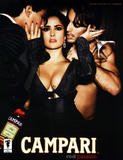 Salma Hayek shows big cleavage in new ad for Campari