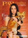 Megan Fox posing with animals in Paw Print Magazine - Hot Celebs Home